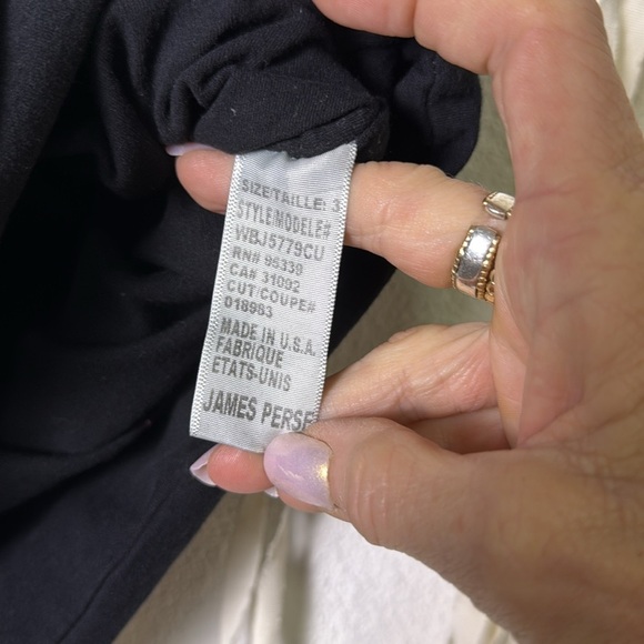James Perse Black Wrap Style Pull On Cotton Blend Mini Skirt Size 3/Large - Picture 6 of 11